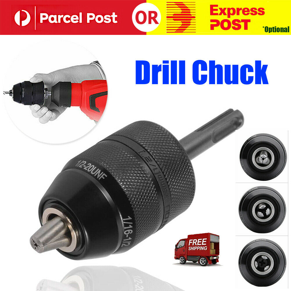 2-13mm Keyless Drill Chuck, SDS Plus Adaptor Cordless Hammer Drill 1/2" 20UNF