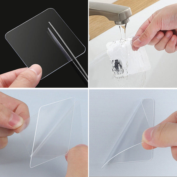 10PCS Super Sticky Gel Pads Silicone Durable Washable Anti-Slip Pads / Car Phone