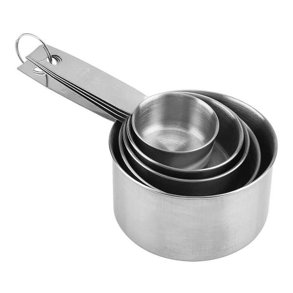 Stainless Steel Measuring Cups and Spoons Set Kitchen Baking Gadget Tools