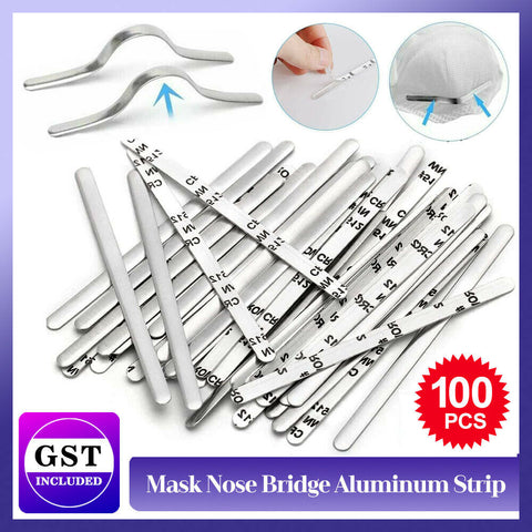 100~500X Nose Wire Strip Nose Bridge Metal Nose Wires for DIY Face Mask AU