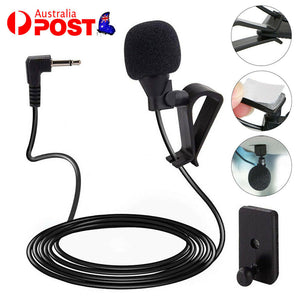 3.5mm Microphone External Mic For Car Stereo GPS Bluetooth Omnidirectional Audio