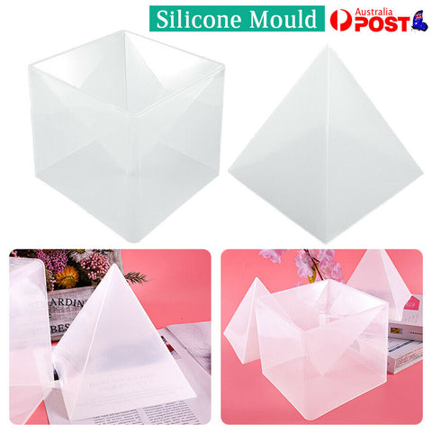 15cm Large Pyramid Shape DIY Silicone Mould Resin Pendant Casting Jewelry Tools