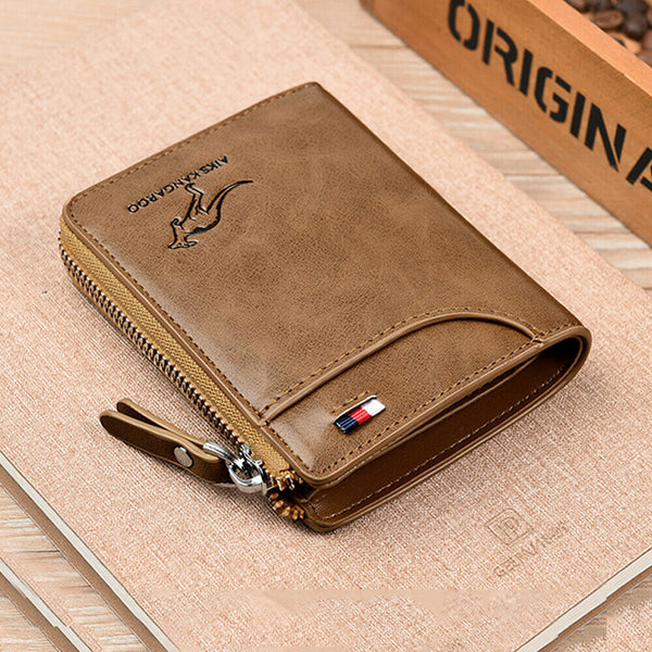 Waterproof Men' RFID Blocking PU Leather Wallet Credit Card ID Holder Purse