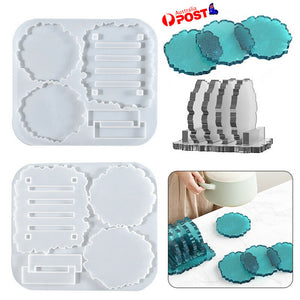 Silicone Coaster Mat Storage Holder Resin Epoxy Mold Casting Pad Mould Craft