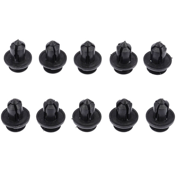 100X Car Plastic 10MM Clips Rivet Push Fit Door Boot Trim Panels Bumper Fastener