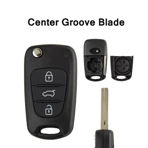 2pcs 3 Button Remote Flip Key Fob Case Repair Rubber Pad For Hyundai i10 i20 i30