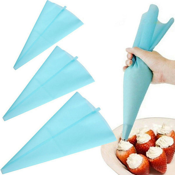 6pcs Nozzle + Silicone Icing Piping Cream Pastry Bag Set Cake Decorating Tool