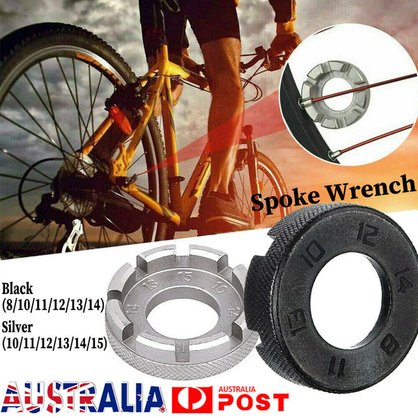 Bicycle Bike 6 Size Spoke nipple Key Wheel Rim Wrench Spanner Repair Mini Tool