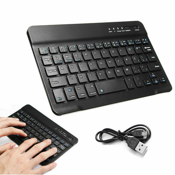 Ultra Slim Bluetooth Wireless Keyboard For Apple iPad iPhone Android Windows