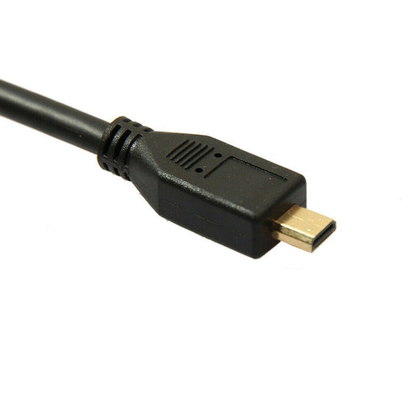 Micro HDMI to HDMI Cable Male 2M v1.4 Full HD 1080P 4K For GoPro Hero 3 4 5 6 7