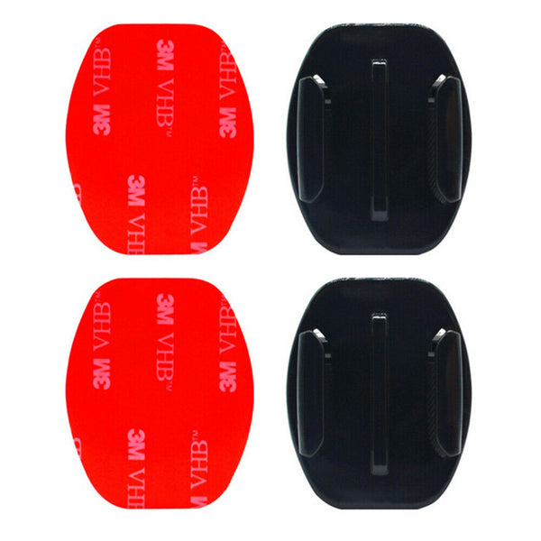 4 Pack Curved & Flat Adhesive Mounts For GoPro Hero 8/7/6/5/4/3 For DJI Camera