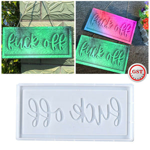 Silicone Resin Casting Mold Wall Hanging Letter Sign Epoxy Mould Craft Tool