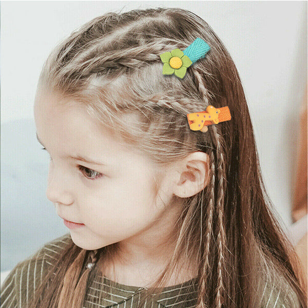 26PCS hair clips pretty hairpin snap bow toddler girls baby pin hair kids child