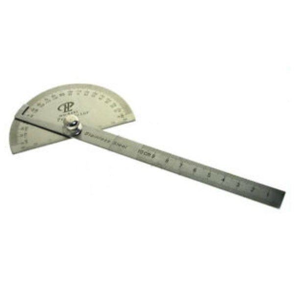 Stainless Steel 180 Protractor Angle Finder Arm Measuring Ruler