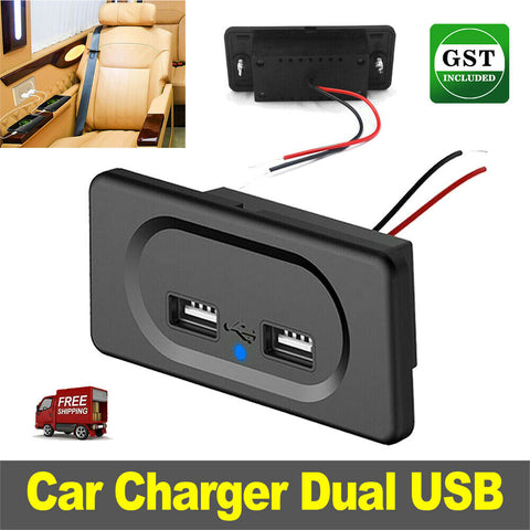 12V Car Charger Cigarette Lighter Socket Power Outlet Splitter Adapter Dual USB