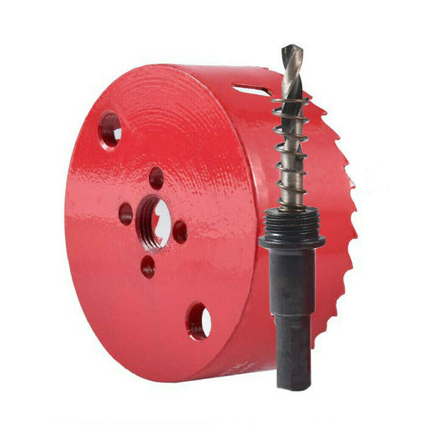 60-160mm M42 Bi-Metal Hole Saw With Arbor Metal Sheet Cutting Wood Plaster AU