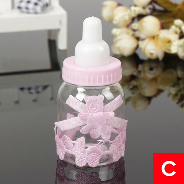 Set of 12PCS Baby Candy Box Bottle Baby Shower Gift Party Favors Christening