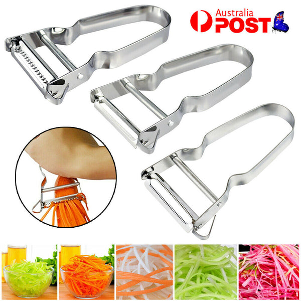 Stainless Steel Vegetable Julienne Peeler Slicer Hand Shredder Fruit Cutter Tool