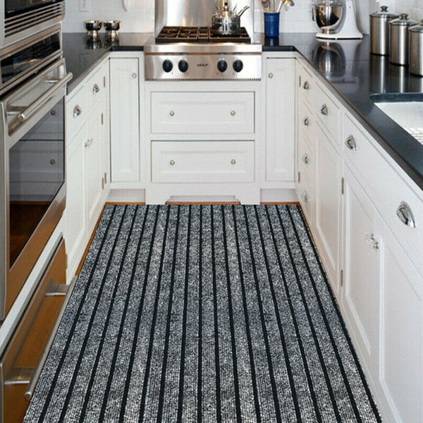 Non-Slip Waterproof Kitchen Door Mat Home Floor Rug Carpet Anti-Oil Easy Clean