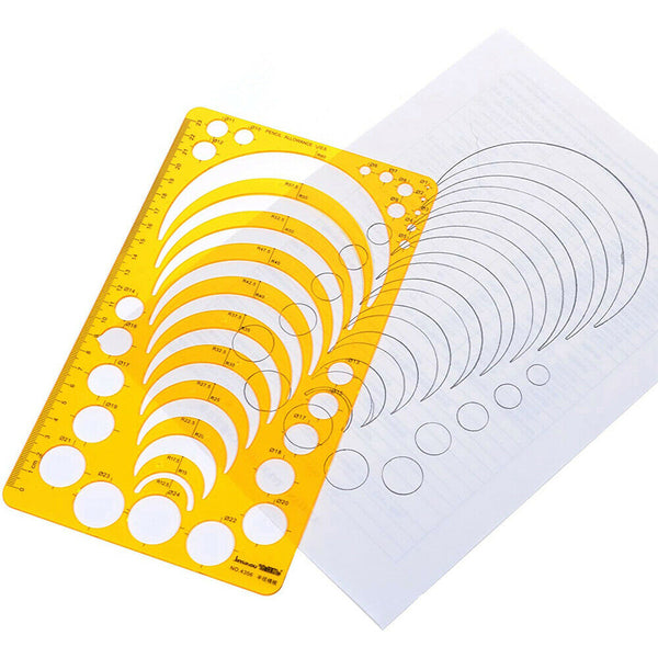 Technical Stencil Useful Circle Template Drawing Arc Artist Drafting Radius Tool