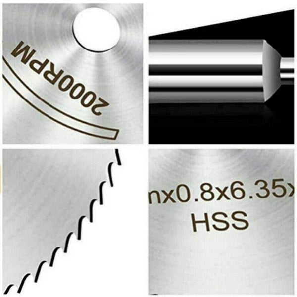 7PCS HSS Circular Saw Blade Set For Dremel Rotary Tool Cutting Wheel Discs Drill