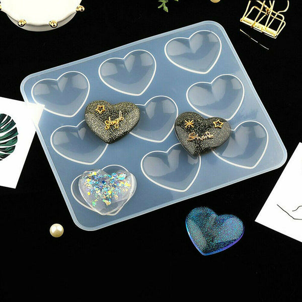 3D Love Heart Shaped Silicone Mould Bakeware Chocolate Cake Ice Baking Mold DIY