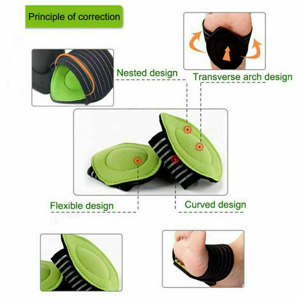 Arch Support Foot Heel Plantar Fasciitis Insole Pads Braces Shoes Relief Pains