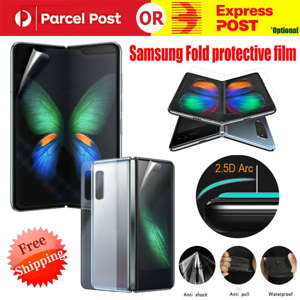 For Samsung Fold Clear Glossy Soft Screen Protector For Samsung Galaxy Fold AU
