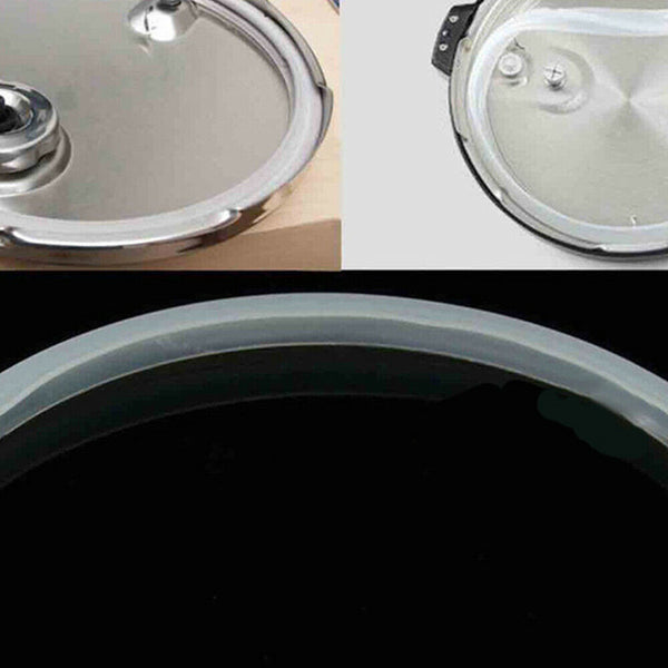 Replacement Silicone Rubber Clear Gasket Sealing Ring Pressure Cooker Kitchen