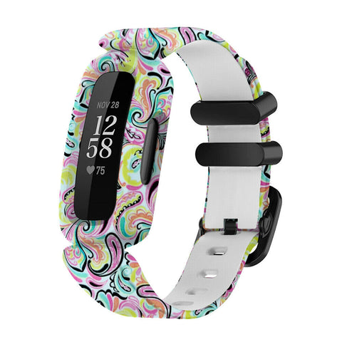 For Fitbit Ace 3 Inspire 2 Kids Silicon Replacement Wristband Waist Watch Band