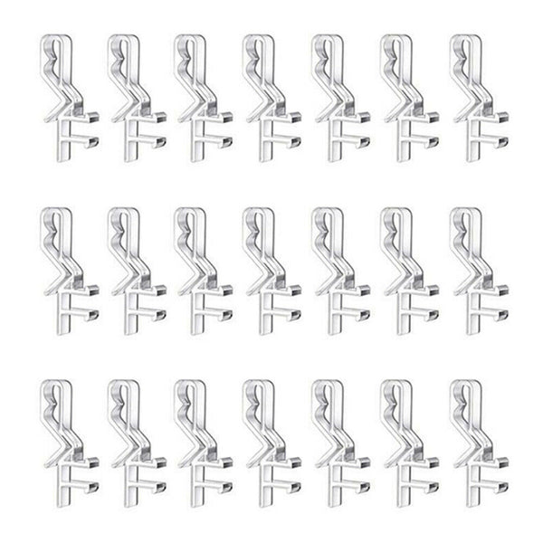 20X Window Valance Clip Clear Plastic Hidden Retainer Horizontal Blind Bracket