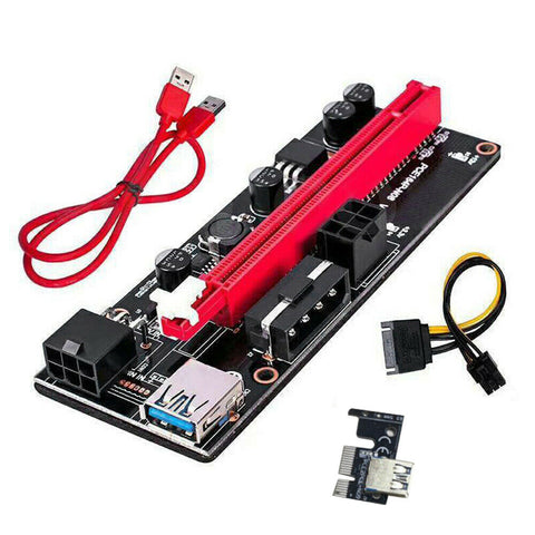 1/2pcs 60cm VER009S PCI-E Riser Card PCIe 1x to 16x USB 3.0 Data Cable Bitcoin