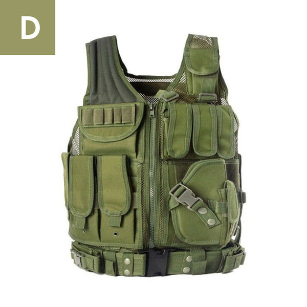 Tactical Military Vest Army Paintball Airsoft Combat Assault Adjustable Armor