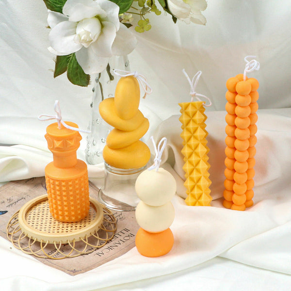 3D Candle Mould Geometric Shape DIY Perfume Soap Making Wax Cake Silicone Mold