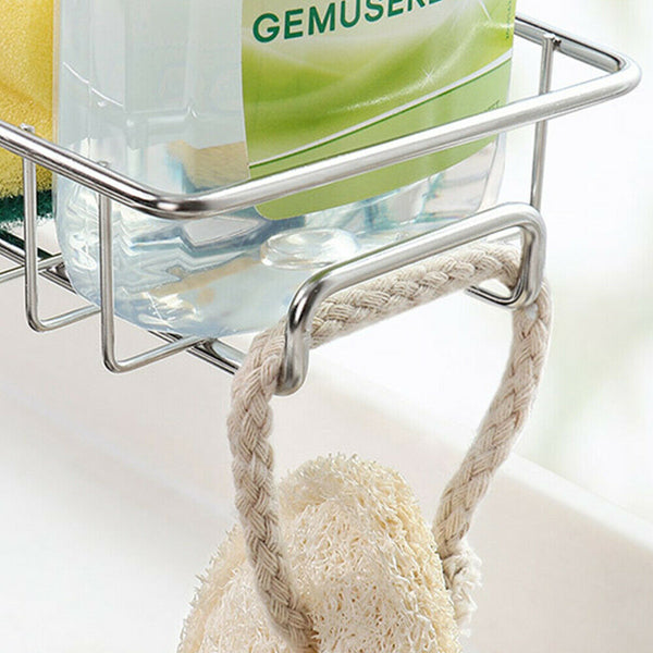 Kitchen Sink Faucet Shelf Sponge Dish Cloth Rack Holder Racks Storage Organizer