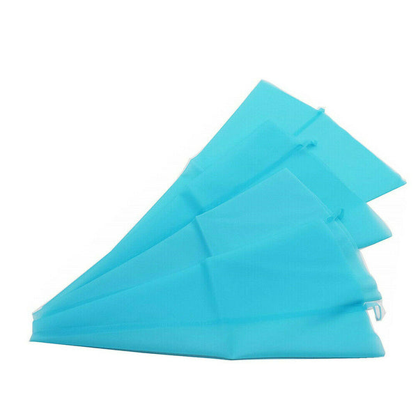 4 Pcs DIY Silicone Icing Piping Cream Pastry Bag Reusable Cake Decorating Tool