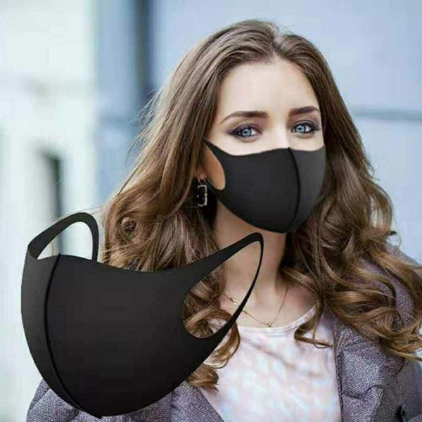 Unisex Washable Black Fashion Face Mouth Mask Cover Protective Masks Reusable