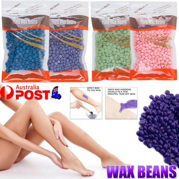 Body Hair Remover Hard Wax Beads for Men Women 4 Flavors Wax Beans 100/200/300g