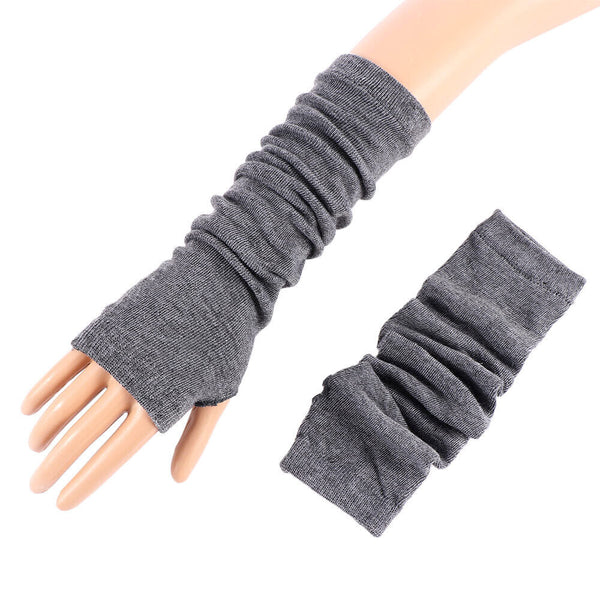 Stretchy Arm Warmers Long Fingerless Gloves Fashion Mittens Women Hot clothing