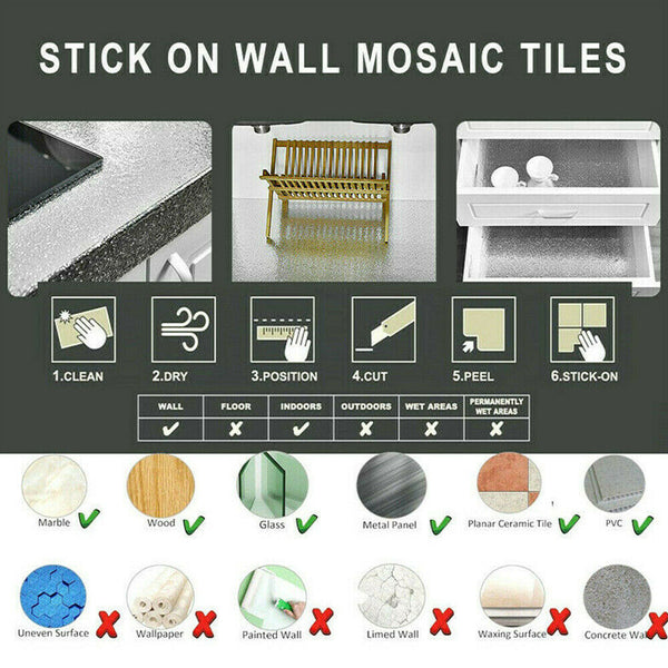 Aluminum Foil Sticker Oil-proof Waterproof Kitchen Cabinet Wall Self Adhesive