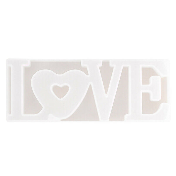 LOVE Sign Resin Casting Mold Silicone Jewelry Making Epoxy Mould Craft Tool DIY