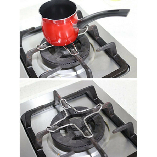 Stove Top Gas Cooker Trivet Ring Reducer Metal Plate Coffee Pot Stand For Moka