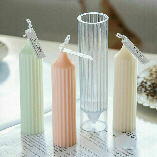 3D Candle Mould Geometric Shape DIY Perfume Soap Making Wax Cake Silicone Mold