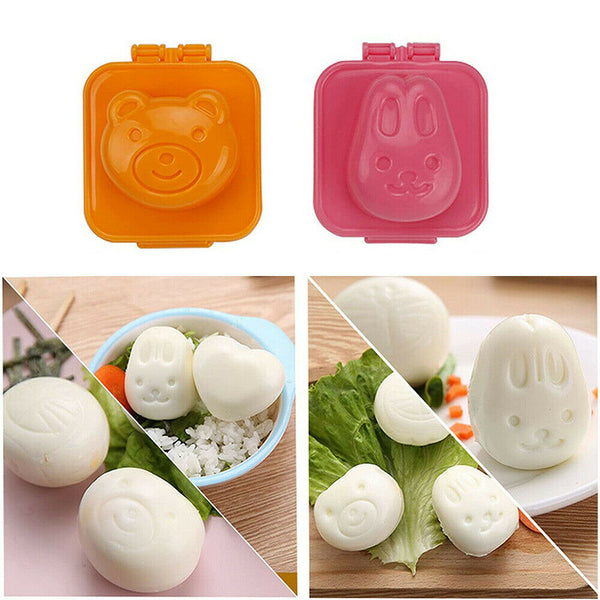 Mold Sandwich Bento Rice Mould Sushi Maker Boiled Egg Cutter Kitchen Gadget 6pcs