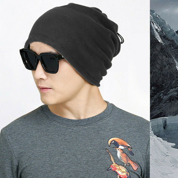 Neck Warmer Winter Fleece Snood Scarf Cap Wrap Thermal Ski Jogging Mens Unisex