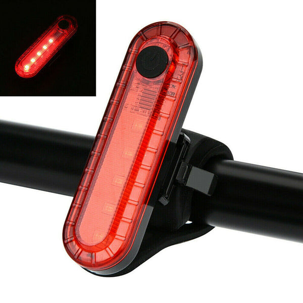 2pc USB Rechargeable Bike Bicycle Cycling 4 Modes LED Front Rear Tail Light Lamp