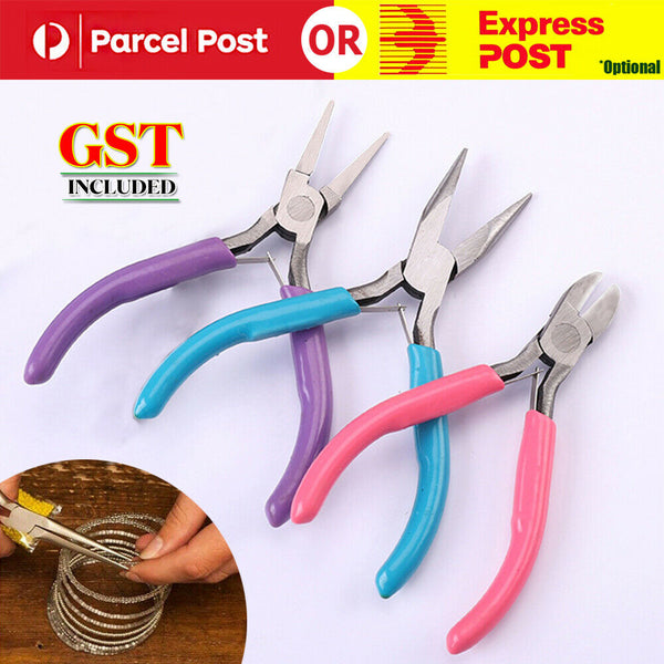 3PCS Round Nose Pliers Beading Jewellery Making Tools Wire Cutters Combo Tool