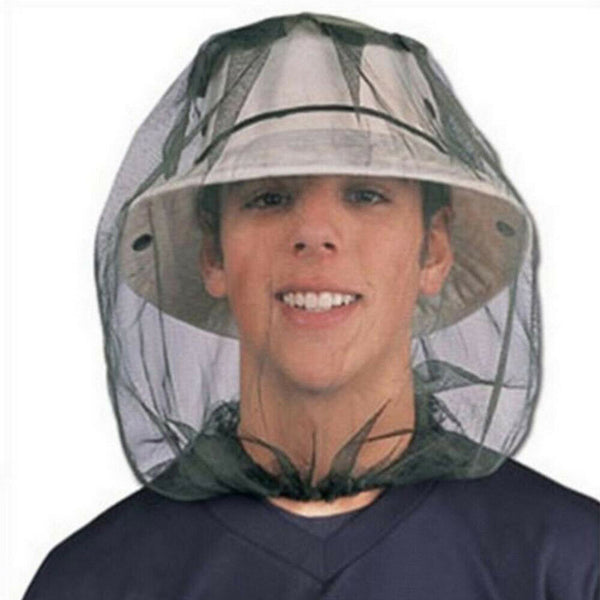 6PCS Fly Mosquito Head Net Hat Protector Farm Picking Fishing Gardening Camping