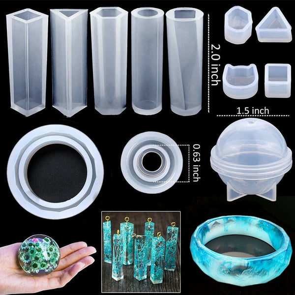 229 X DIY Jewelry Mould Handmade Crystal Glue Making Set Resin Silicone Mold Kit