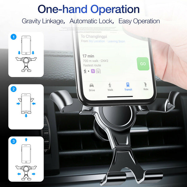 Universal Gravity Car Holder Mount Air Vent Stand Cradle For Mobile Cell Phone